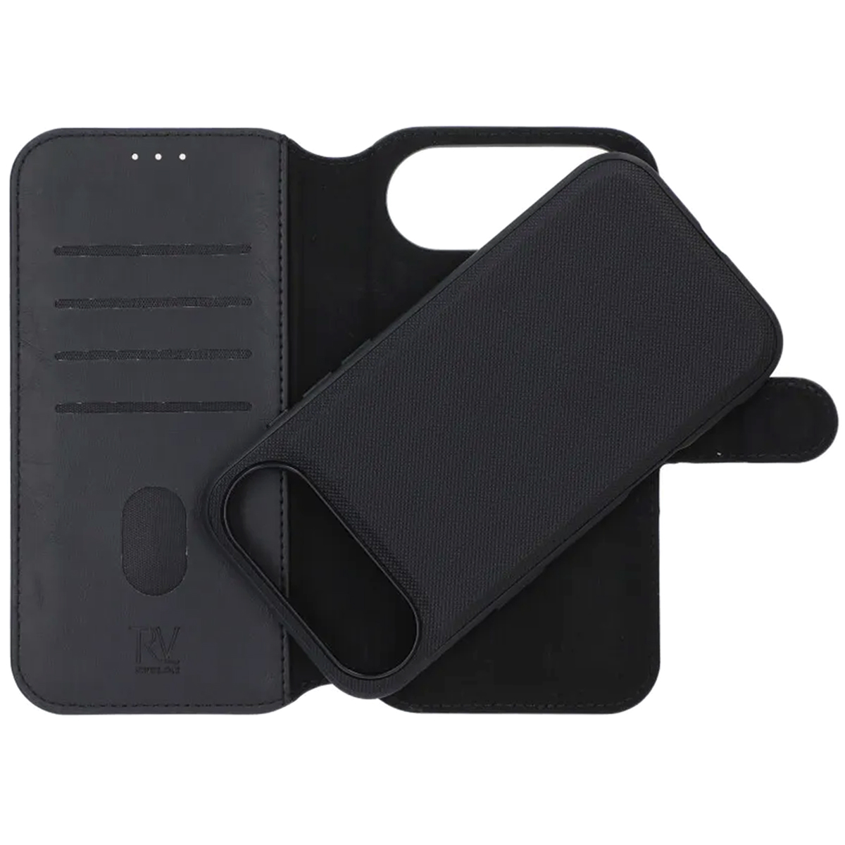 iPhone Air magnetiskt plånboksskal svart