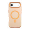 iPhone Air frostat PC skal MagSafe kameraskydd orange
