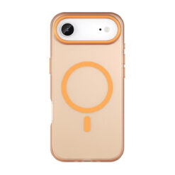 iPhone Air frostat PC skal MagSafe kameraskydd orange