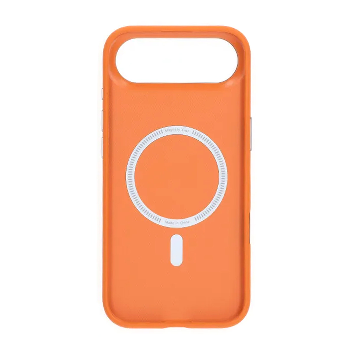 iPhone Air konstläder MagSafe skal kameraskydd orange