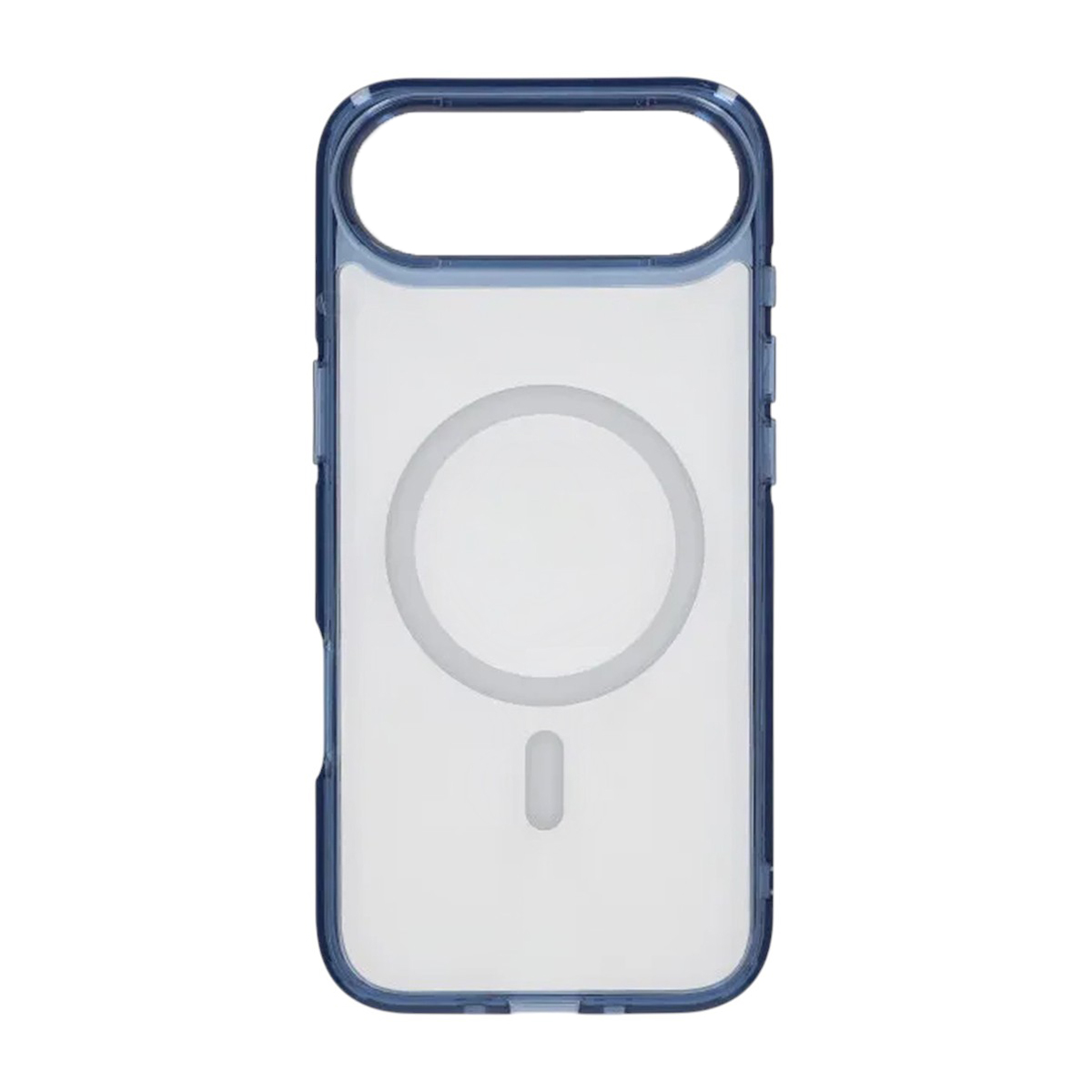 iPhone Air crystal clear MagSafe skal blå transparent baksida