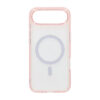 iPhone Air crystal clear MagSafe skal rosa transparent baksida
