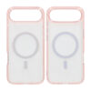 iPhone Air crystal clear MagSafe skal rosa transparent baksida