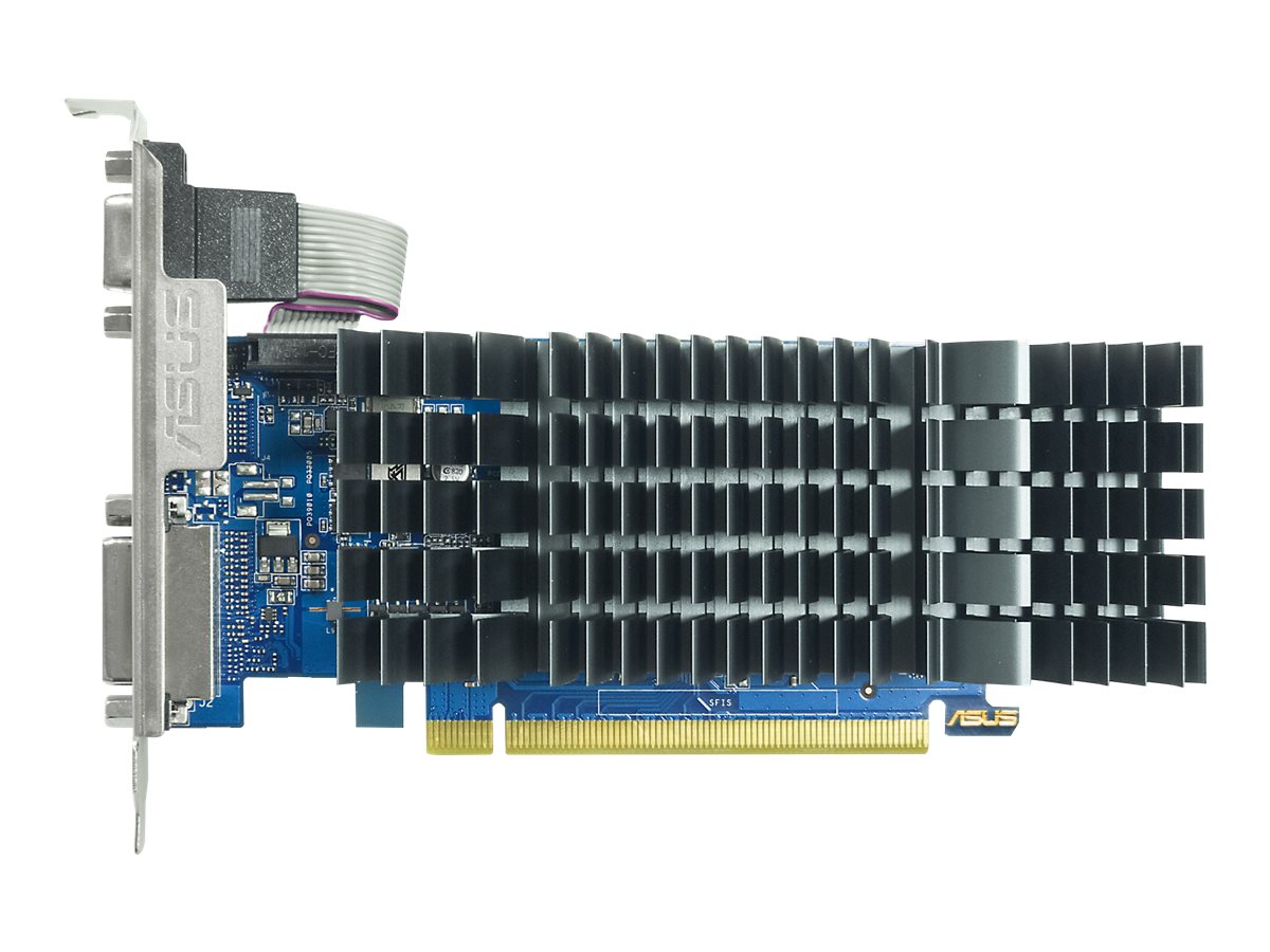 ASUS GeForce GT 710 EVO fläktlöst grafikkort med 2GB DDR3-minne och lågprofilkylfläns