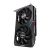 ASUS Dual GeForce RTX 3060 OC Edition grafikkort i stående vy med RGB-list längs sidan