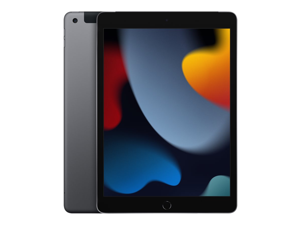 Begagnad iPad 9:e gen 10,2" (2021) Wi-Fi + Cellular 64GB – Rymdgrå, Mycket bra skick (Grade A)