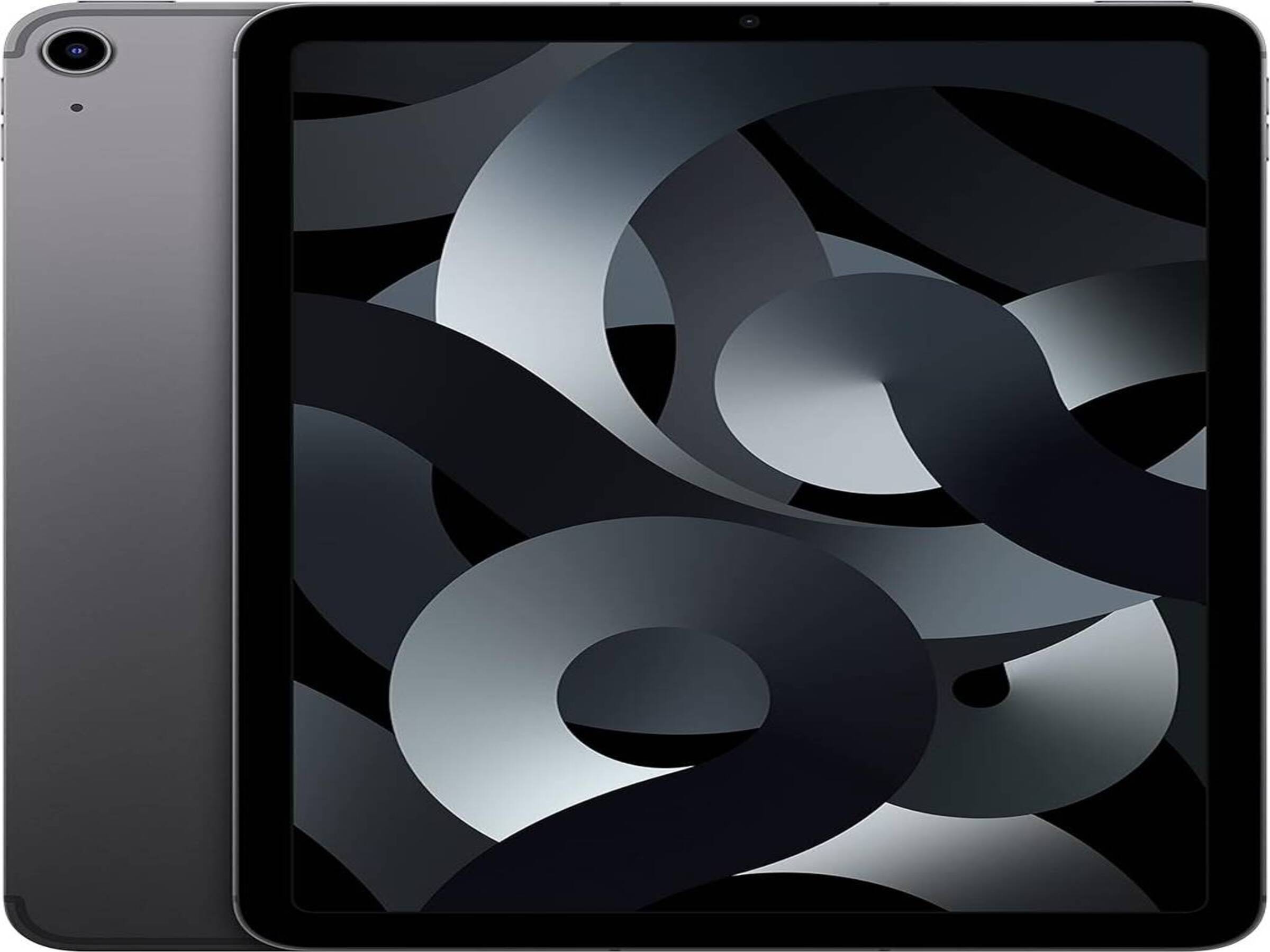 Begagnad iPad Air 5 10,9" (2022) Wi-Fi + Cellular 256GB – Rymdgrå, Mycket bra skick (Grade A+)