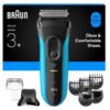 Braun Series 3+ 3010BT Barbermaskine Blå