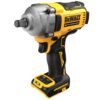 DeWALT DCF891NT-XJ mutterdragare framifrån med 1/2-tums fyrkantsfäste
