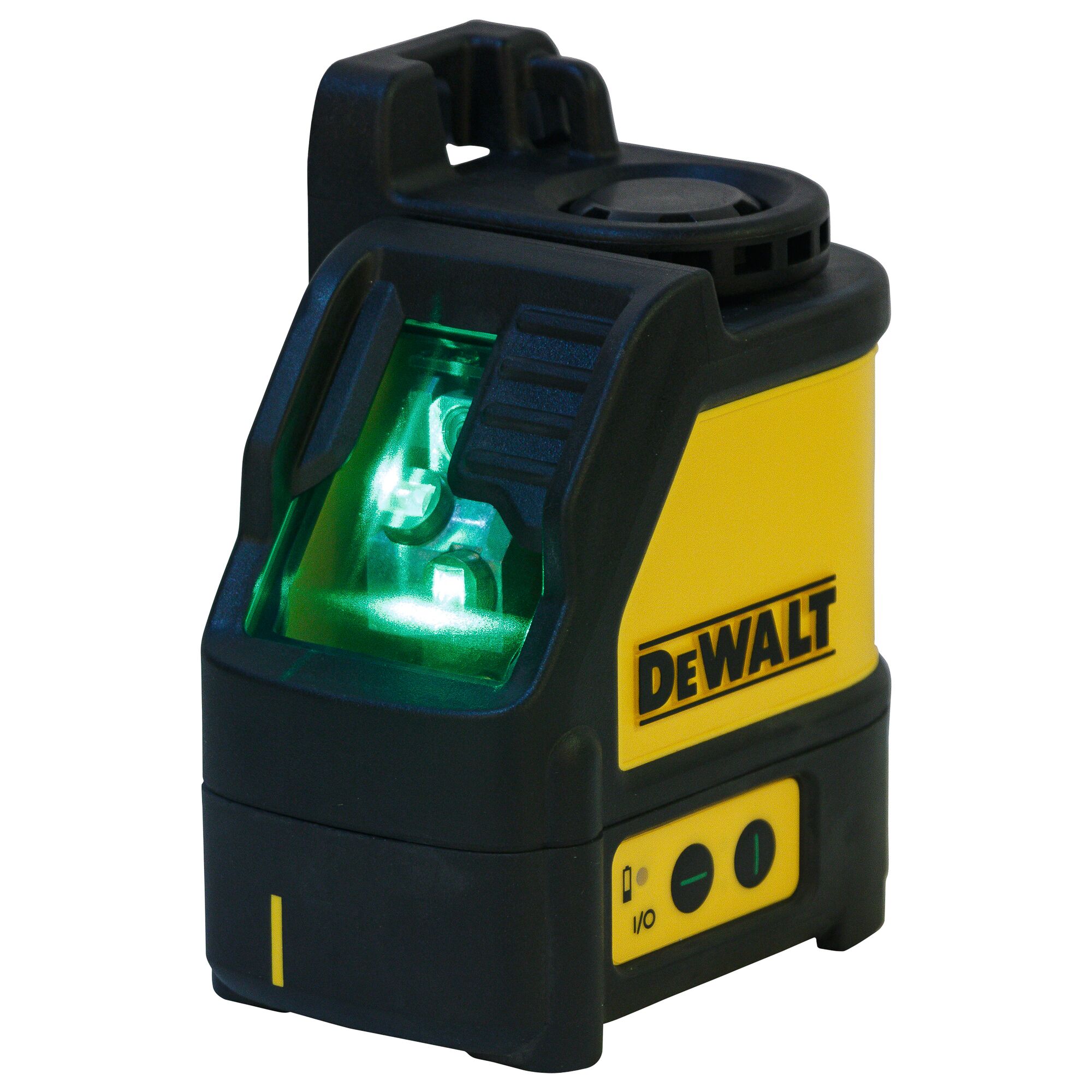 DeWALT DW088CG med tänd grön laserstråle