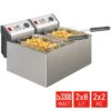 FRITEL Profi 4905 Duo med specifikationer 2x3300 W och 2x8 liter
