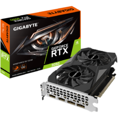 GIGABYTE GeForce RTX 3050 WindForce 2 V2 OC - 6GB GDDR6 RAM - Grafikkort