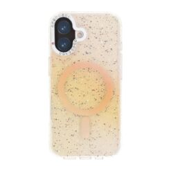iPhone 17 Diamantglitter MagSafe-Skal – Guld