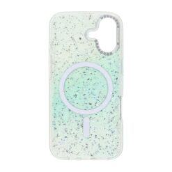 iPhone 17 Diamantglitter MagSafe-Skal – Grön