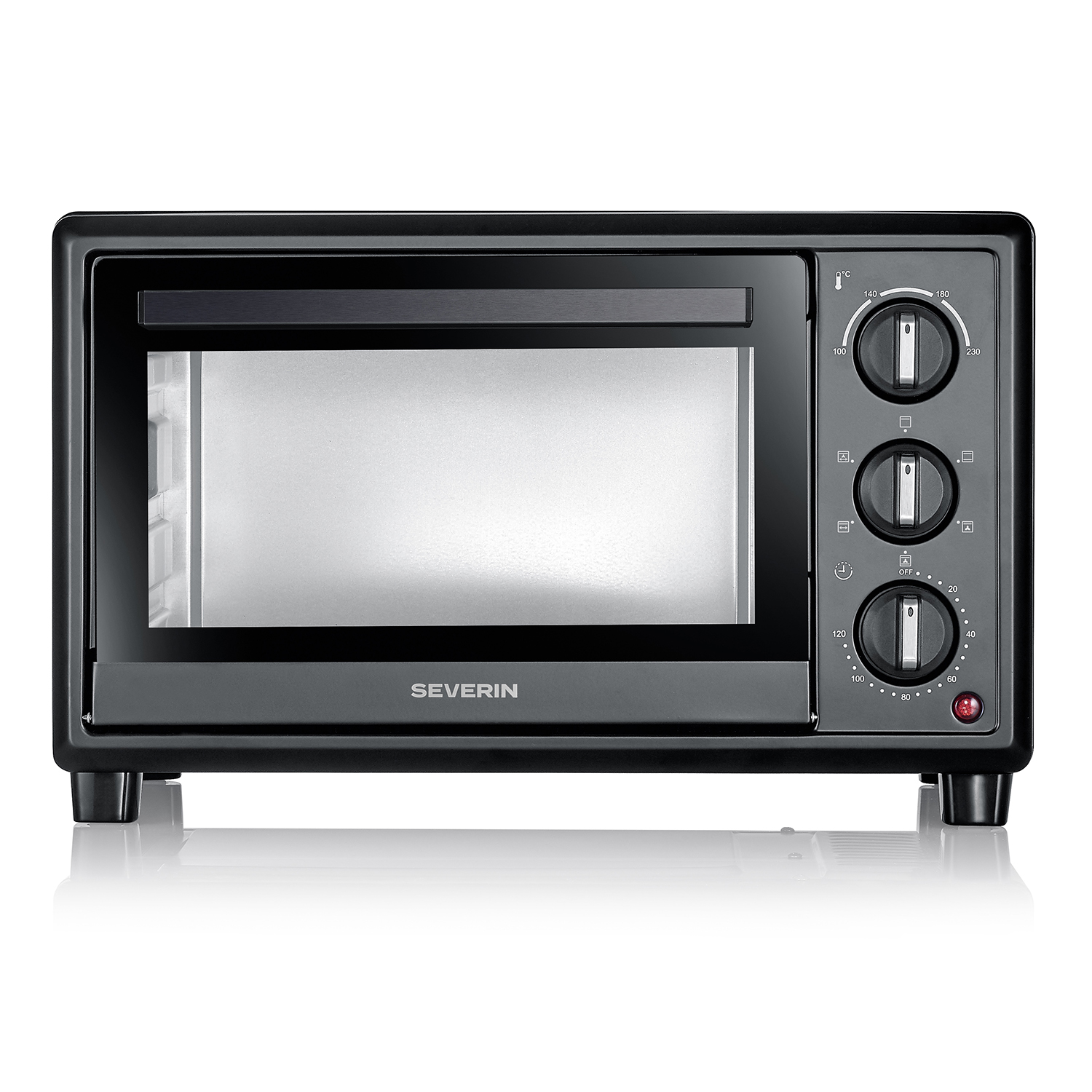 Severin Miniugn 20L TO2079 Pizzasten Svart