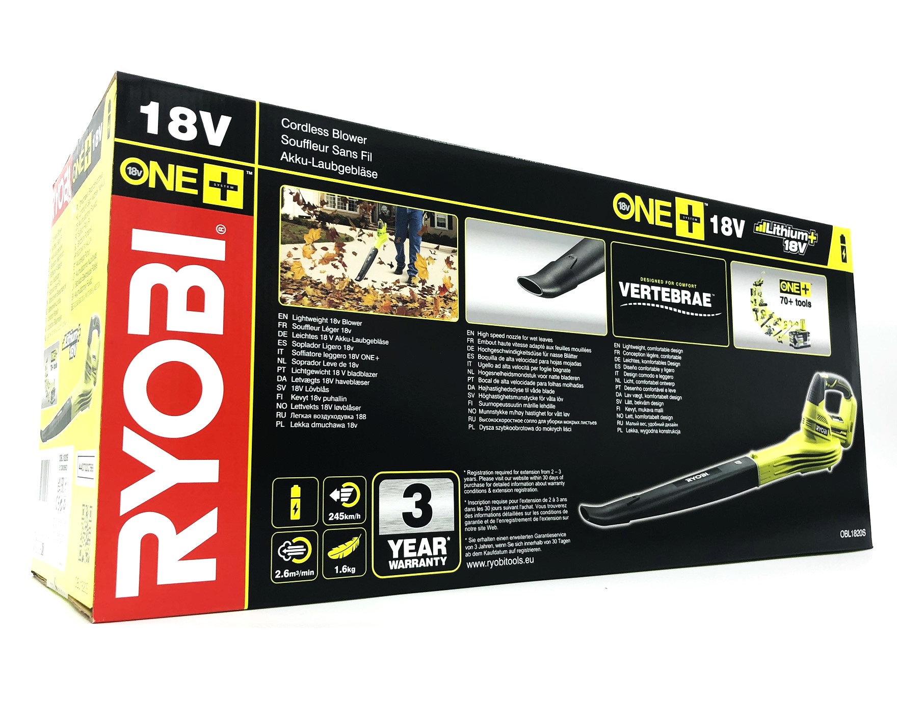 Ryobi OBL1820S 18V ONE+ Lövblås (utan batteri) – bild 2
