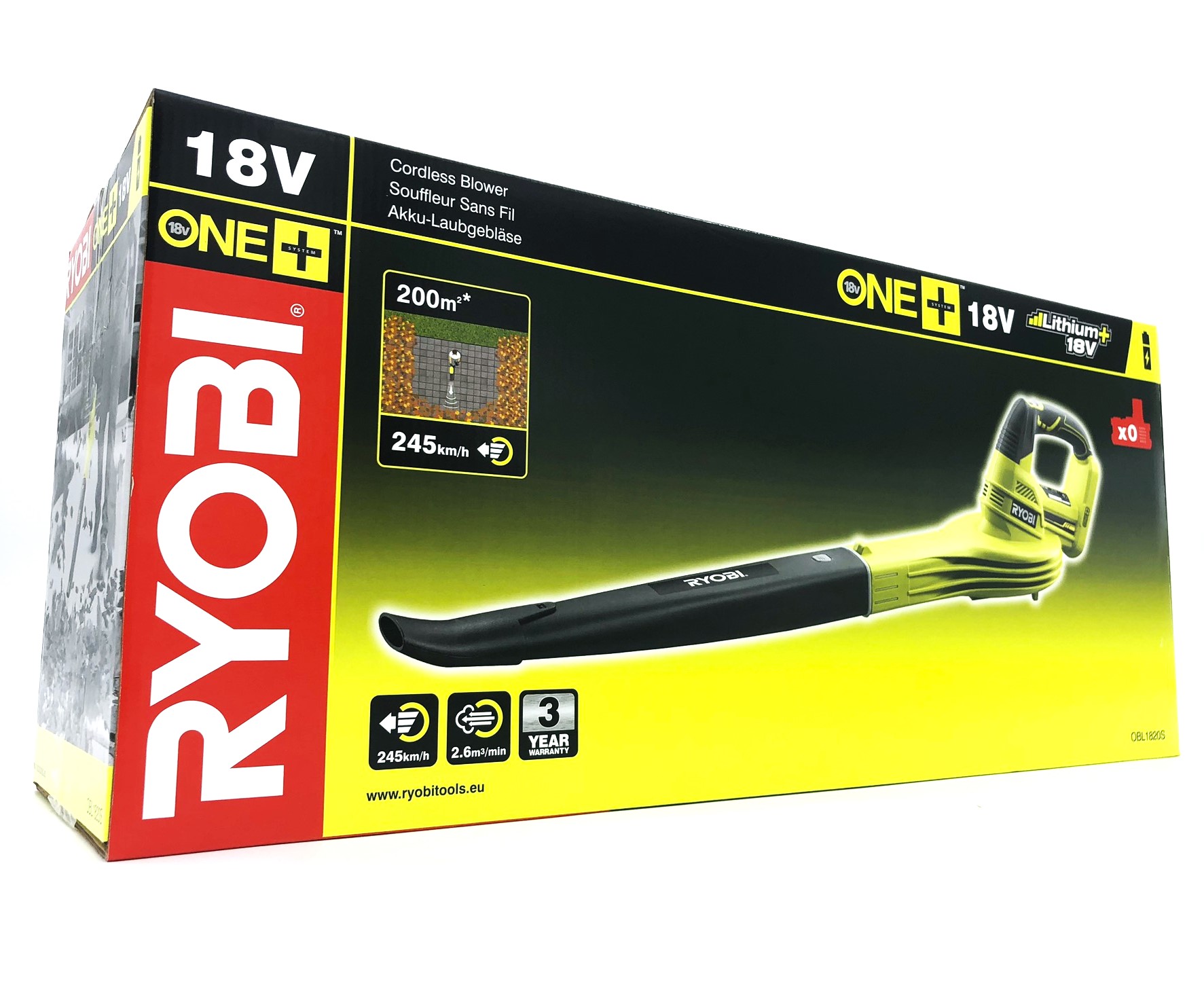Ryobi OBL1820S 18V ONE+ Lövblås (utan batteri)