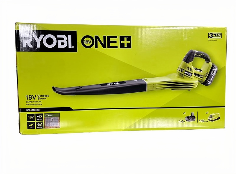 Ryobi RBL1820S40F 18V ONE+ Lövblås 245 km/h (med 4,0Ah Batteri och Laddare)