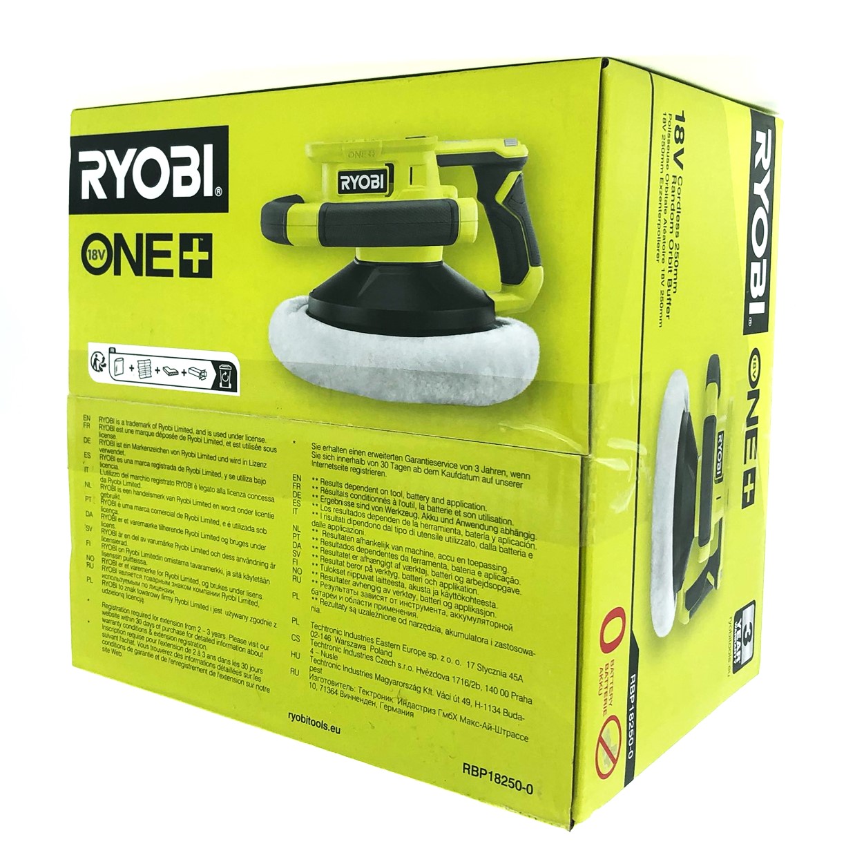 Ryobi RBP18250-0 18V ONE+ Polermaskin 250 mm (utan batteri)