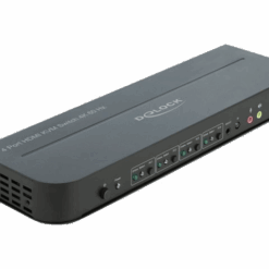 Delock HDMI KVM Switch 4K 60Hz med 4 portar, USB 3.0 och ljud