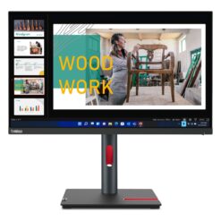 Lenovo ThinkVision P24q-30 23,8″ QHD-skärm – vinklad framifrån
