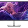 Dell P2425H 24 tums Full HD-skärm i svart, rakt framifrån med stativ