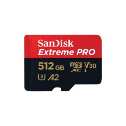 SanDisk Extreme Pro microSDXC 512GB 200MB/s – inkl. SD-adapter