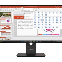 Lenovo ThinkVision T27-40 27-tums Full HD IPS-skärm med USB-C, svart