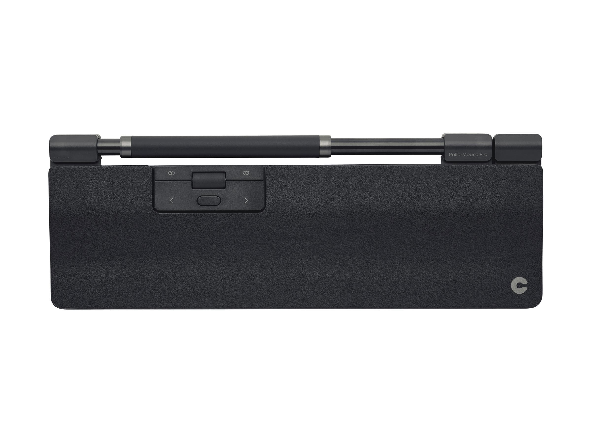 Contour Design handledsstöd monterat med RollerMouse Pro uppifrån