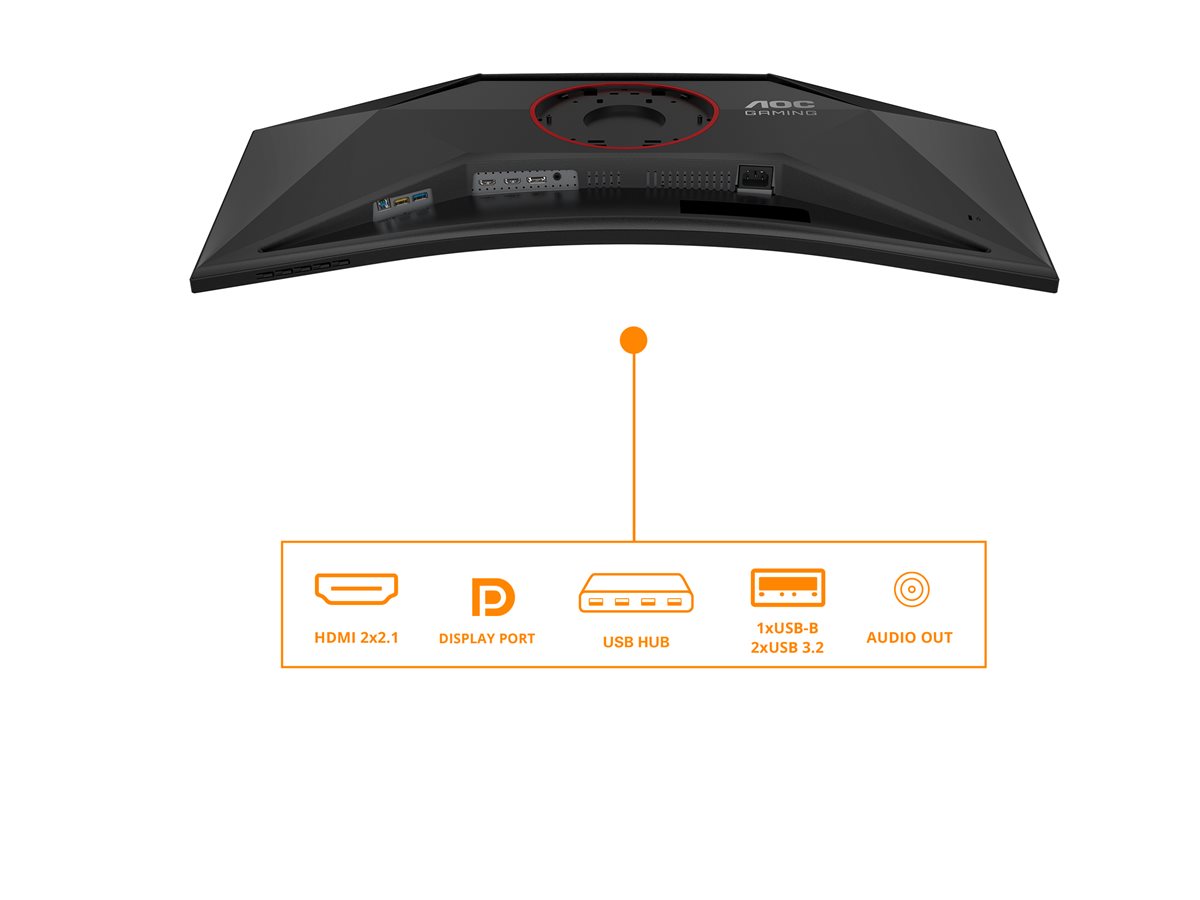 AOC Gaming CU34G4Z Gamingskärm 34" – Böjd WQHD 240Hz VA