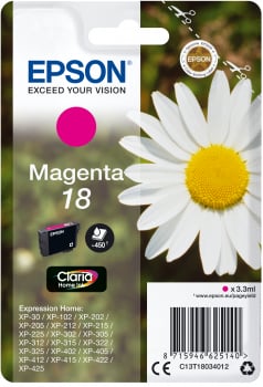 Epson 18 original magenta bläckpatron (C13T18034012)