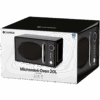 Champion Mikrovågsugn 20L 700W Retro Svart MW025 - digital display och kontroller