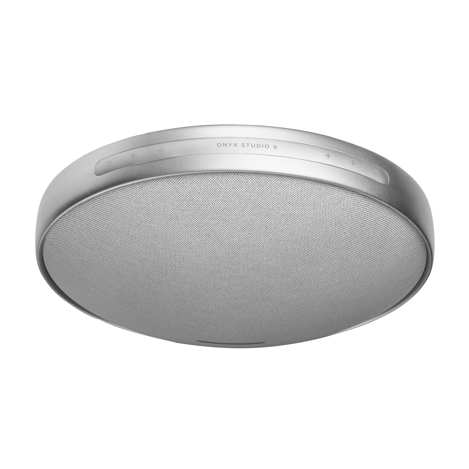 Harman Kardon Onyx Studio 9 i silver sedd ovanifrån med touchkontroller