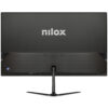 Nilox NXM22FHD1201 sedd bakifrån med Nilox-logotyp, VESA-hål och anslutningsportar