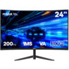 Nilox NXM24CRV2001 24 tums curved gamingskärm sedd framifrån