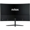 Nilox NXM24CRV2001 curved gamingskärm sedd rakt bakifrån med VESA-fäste