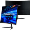 Nilox NXM24CRV2001 curved gamingskärm sedd både framifrån och bakifrån
