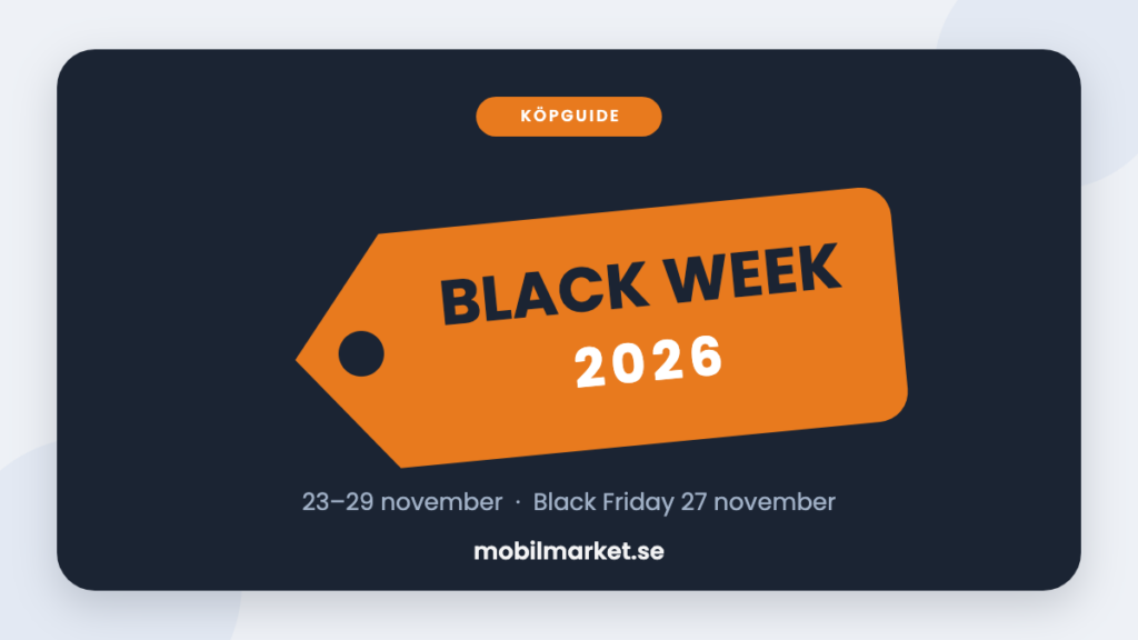 Black Week 2026 prislapp med datum 23–29 november och Black Friday 27 november