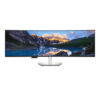 DELL UltraSharp U4924DW rakt framifrån med Dell-logotyp synlig