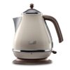 De'Longhi Icona Vintage KBOV2001 vattenkokare 1,7L i kräm med rostfritt stål och retrodesign