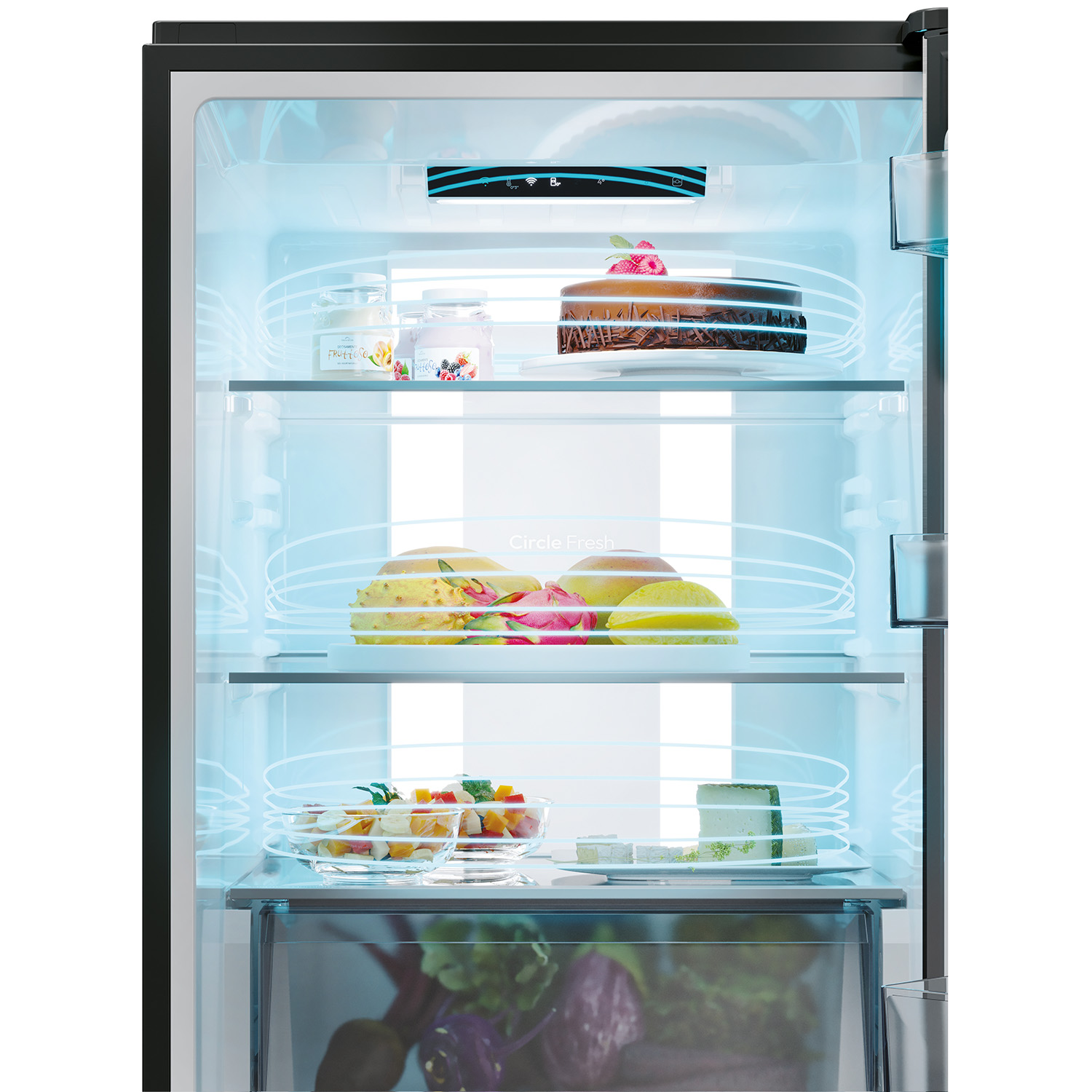 Candy Fresco 500 Kombiskåp 355L 60cm Svart