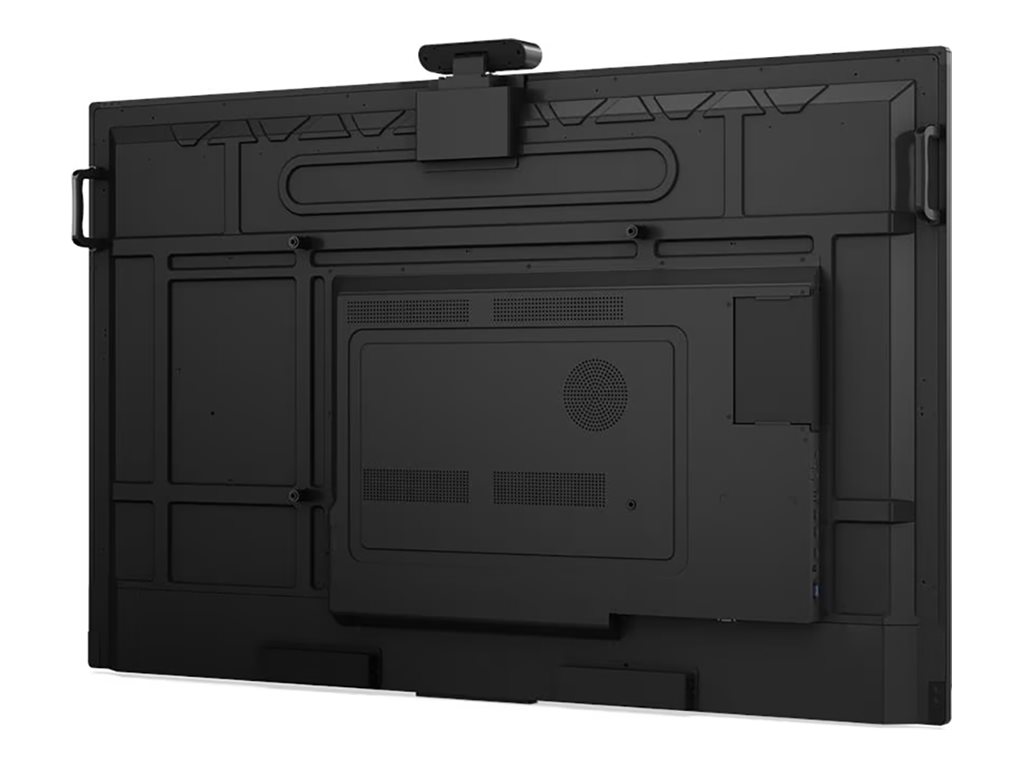Lenovo ThinkVision T65, närbild på anslutningspanelen med HDMI, USB och RJ45