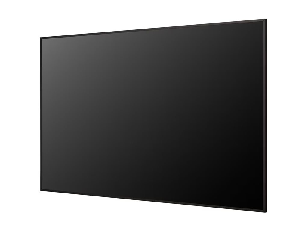 LG 75UH7N-M signageskärm vinklad vy framifrån