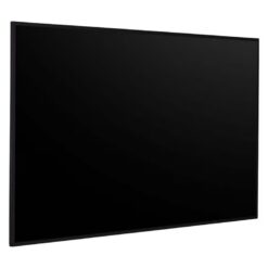 LG 75UL5Q-E 75 tums Signage Display fotograferad vinklad framifrån med svart skärmyta