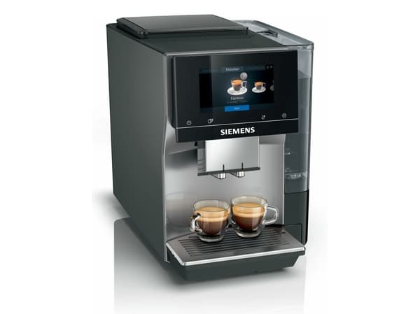 Siemens EQ.700 TP715D01 espressomaskin med två kaffekoppar
