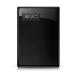 Western Digital My Passport WDBG6U0020BBK-WESN 2TB extern hårddisk svart – vy rakt framifrån