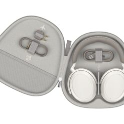Sennheiser MOMENTUM 4 Wireless Trådlösa Hörlurar ANC - Vit i förvaringsfodral med laddkabel