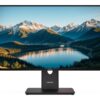 Lenovo ThinkVision T27Q-40 27 tums QHD-skärm i svart, sedd rakt framifrån