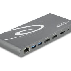 Delock USB Type-C DP 1.4 Dockningsstation Trippel 4K-skärm