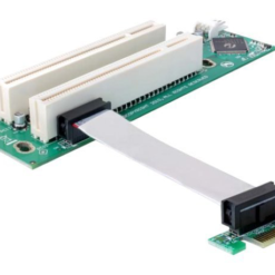 Delock stigarkort PCI Express x1 till 2x PCI med flexibel kabel
